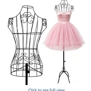 Wire Dress Form Mannequin for Closet Display